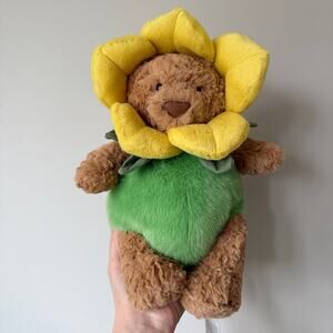 AUTHENTIC Jellycat Bartholomew Bear Daffodil Outfit NWT - Fast Shipping!